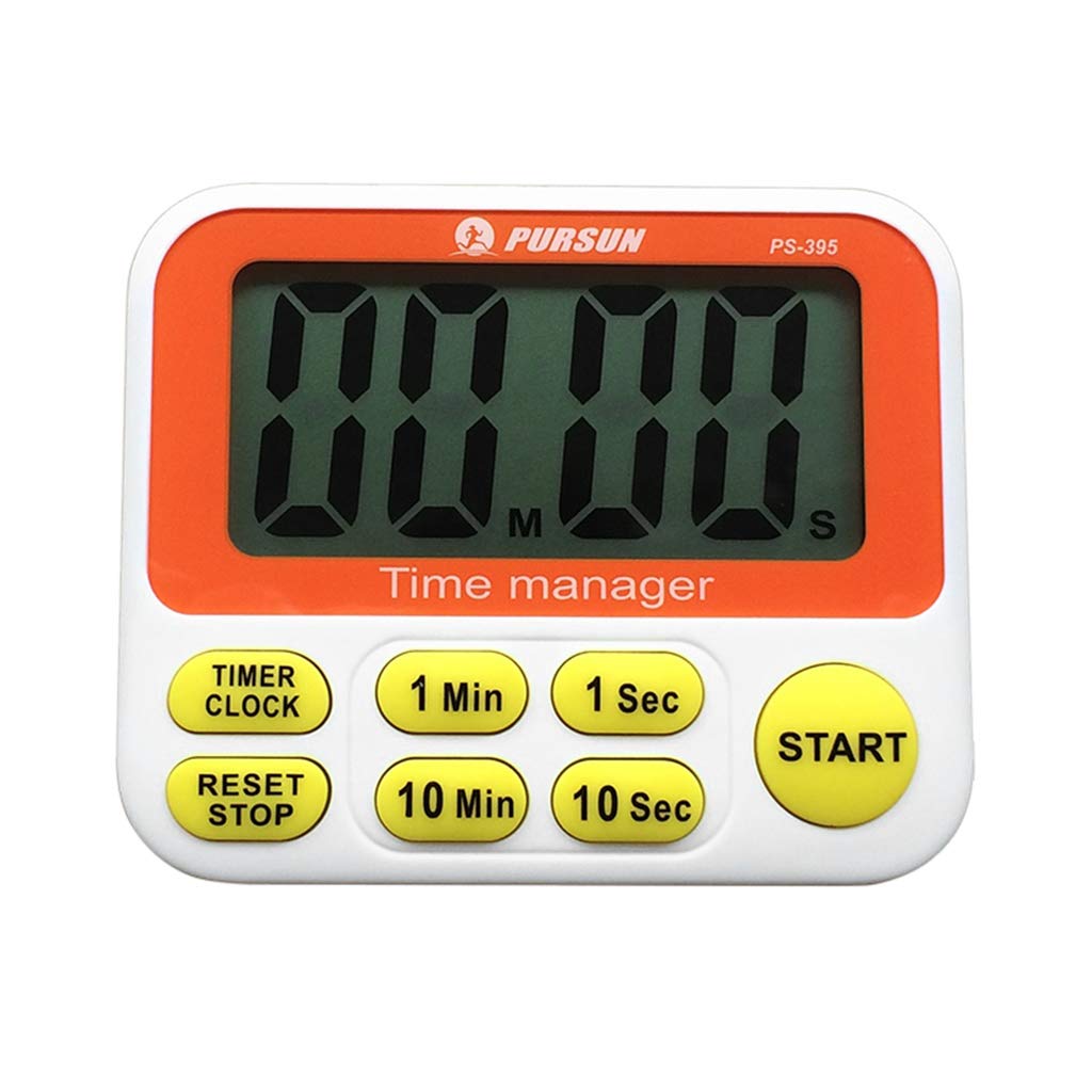 Cyfrowy czasomierz kuchenny budzik magnetyczny stojak duże cyfry LCD z magnesem stojak wiszący hak timer dla dzieci różowy