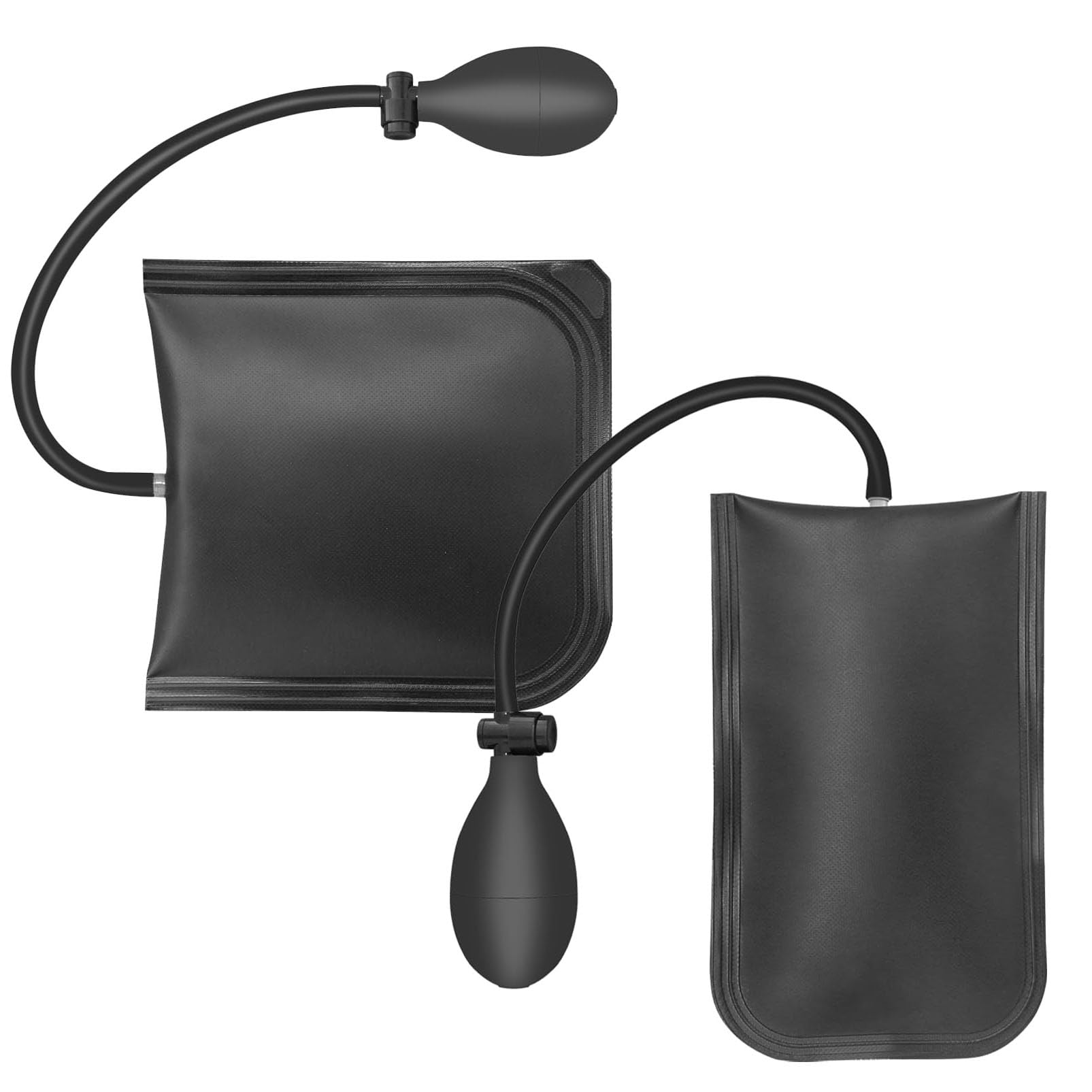 HBSTUDIO 2 Pcs Air Wedge Bag Pump Professional Leveling Alignment Tool Inflatable Shim Bag, Max Load 300 Pounds Pressure