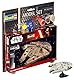 Revell Modellbausatz Star Wars Millennium Falcon im Maßstab 1:241, Level 3, originalgetreue Nachbildung mit vielen Details, Model Set mit Basiszubehör, einfaches Kleben und Bemalen, 63600, 63600