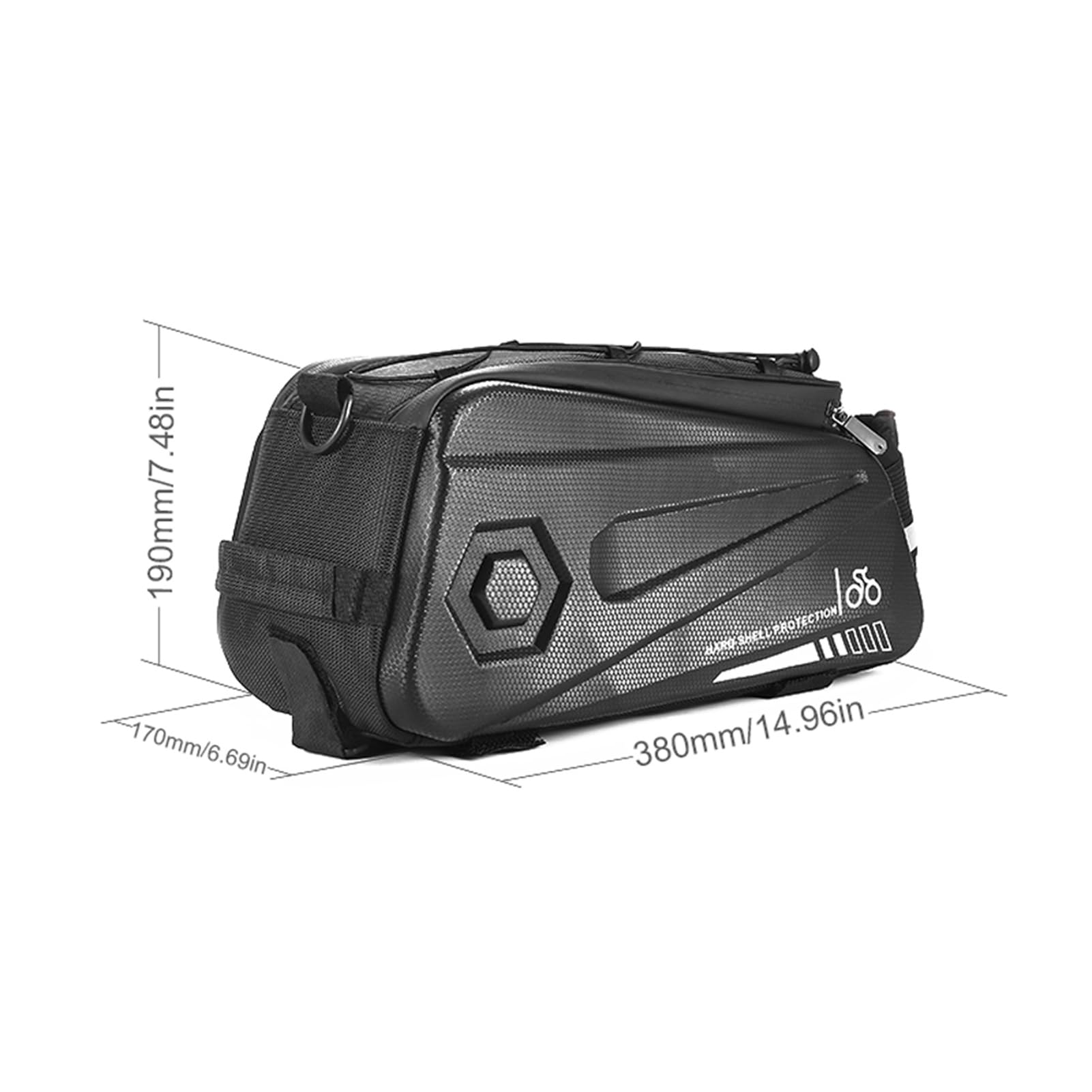 Torba Mavaol 8,6 l o dużej pojemności na tylne siedzenia, odblaskowe paski, wielofunkcyjna torba na rower górski, rower elektryczny, motocykl, sprzęt do jazdy na świeżym powietrzu
