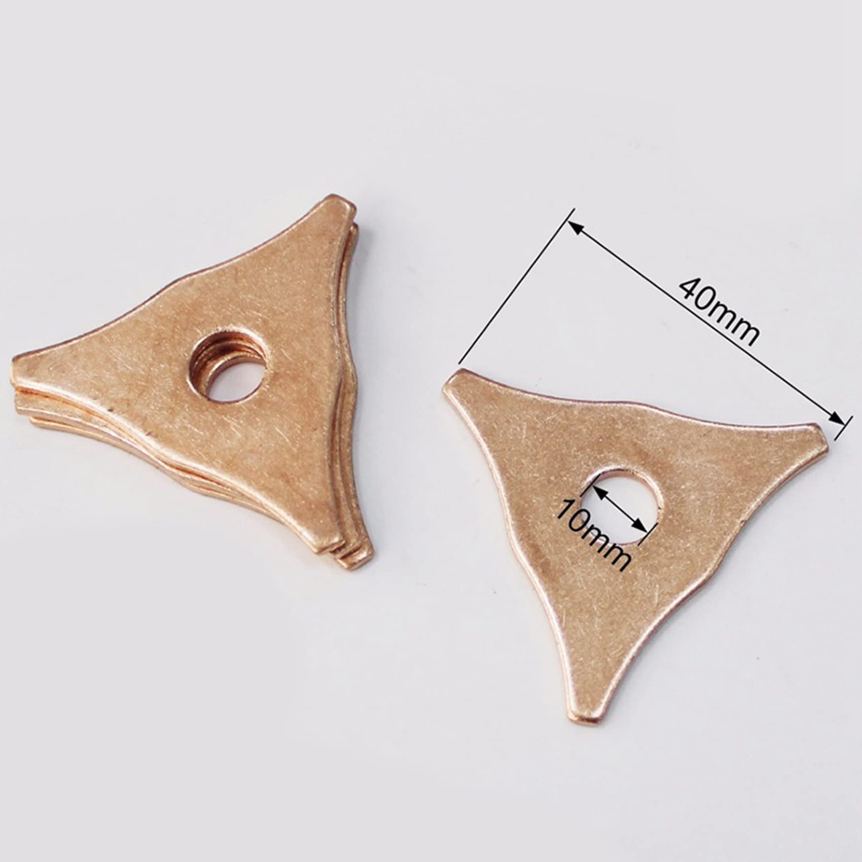 2X Washer 3 Dent Puller Electrode Chuck Dent Pulling System Stud Welders Triple-Cornered Pads Kit