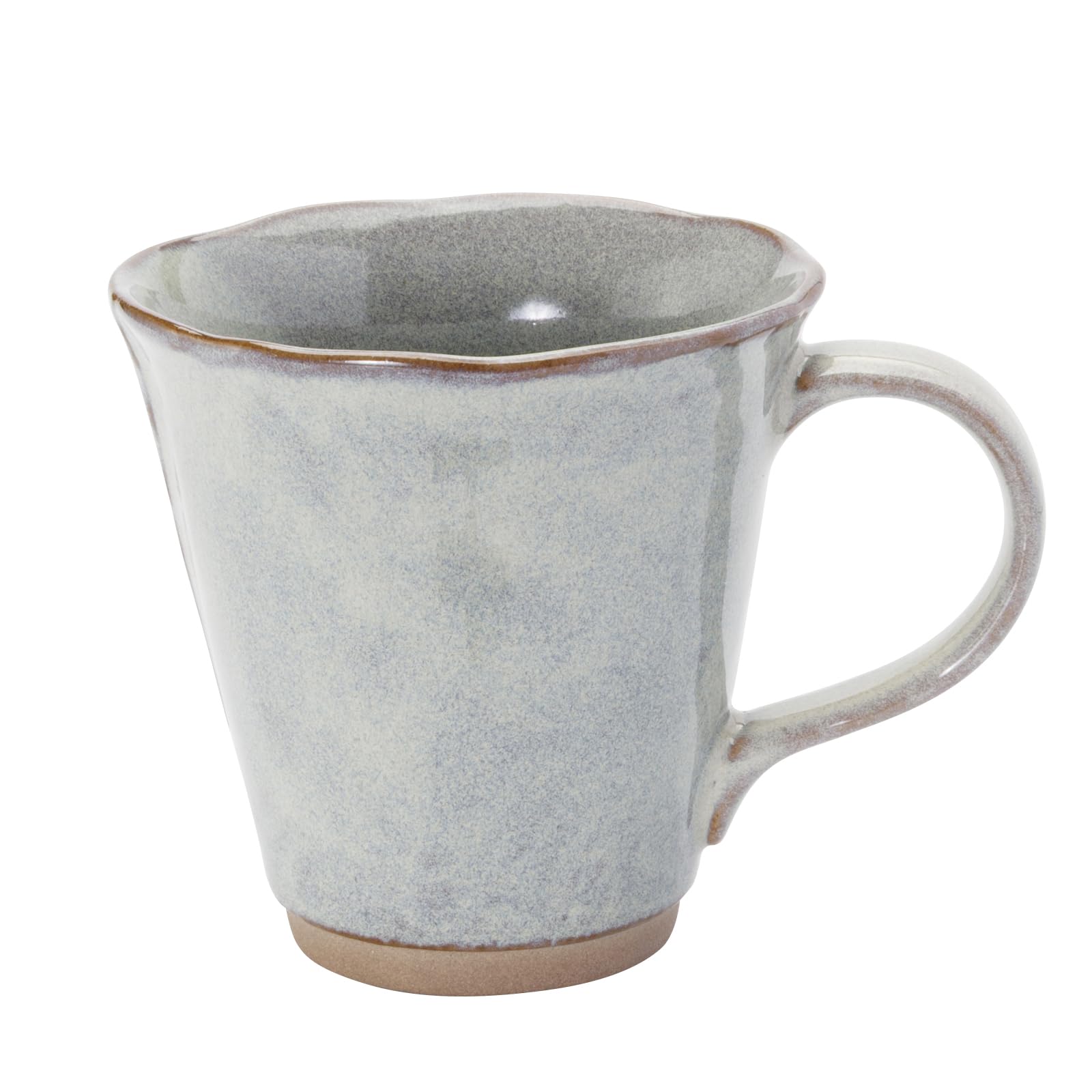 Mino Ware Mug Cup, Microwave and Dishwasher Safe, Flower Shaped, Gray, Capacity Approx. 10.1 fl oz (300 ml), Made in Japan, 133-61811 : Home & Kitchen