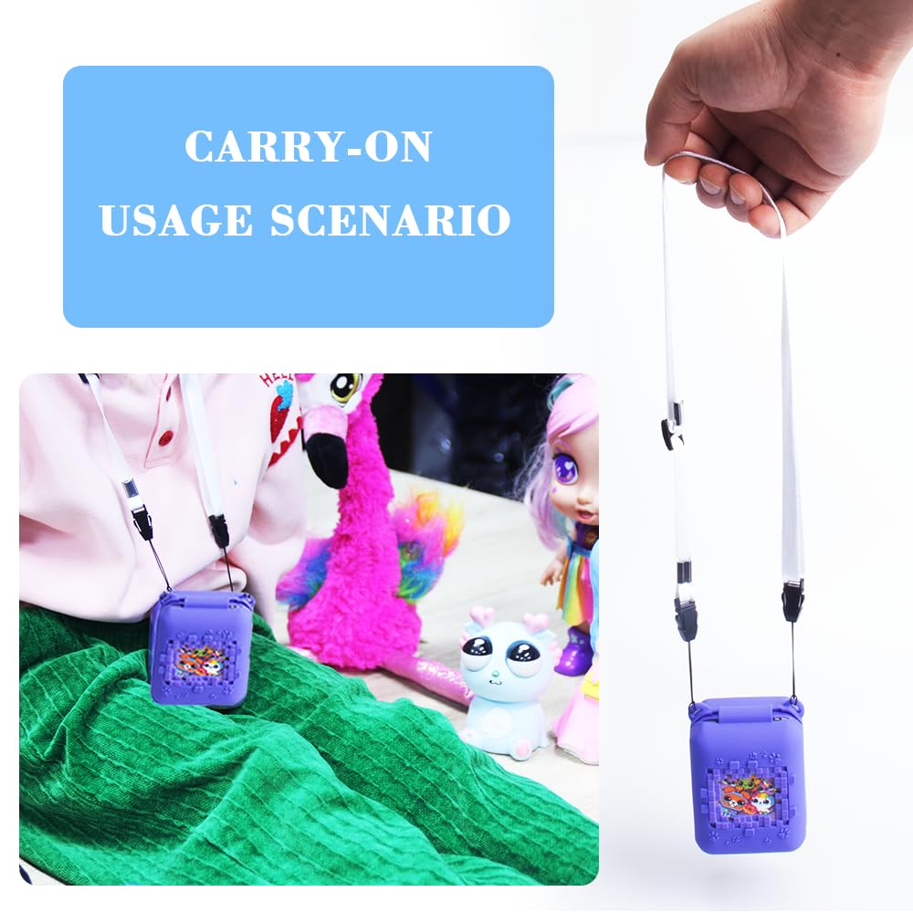 Funda De Silicona Para Bitzee Con Diseño De Unicornio – Estuche Protector Con Cordón Para Colgar, Ajuste Fácil, Color Morado