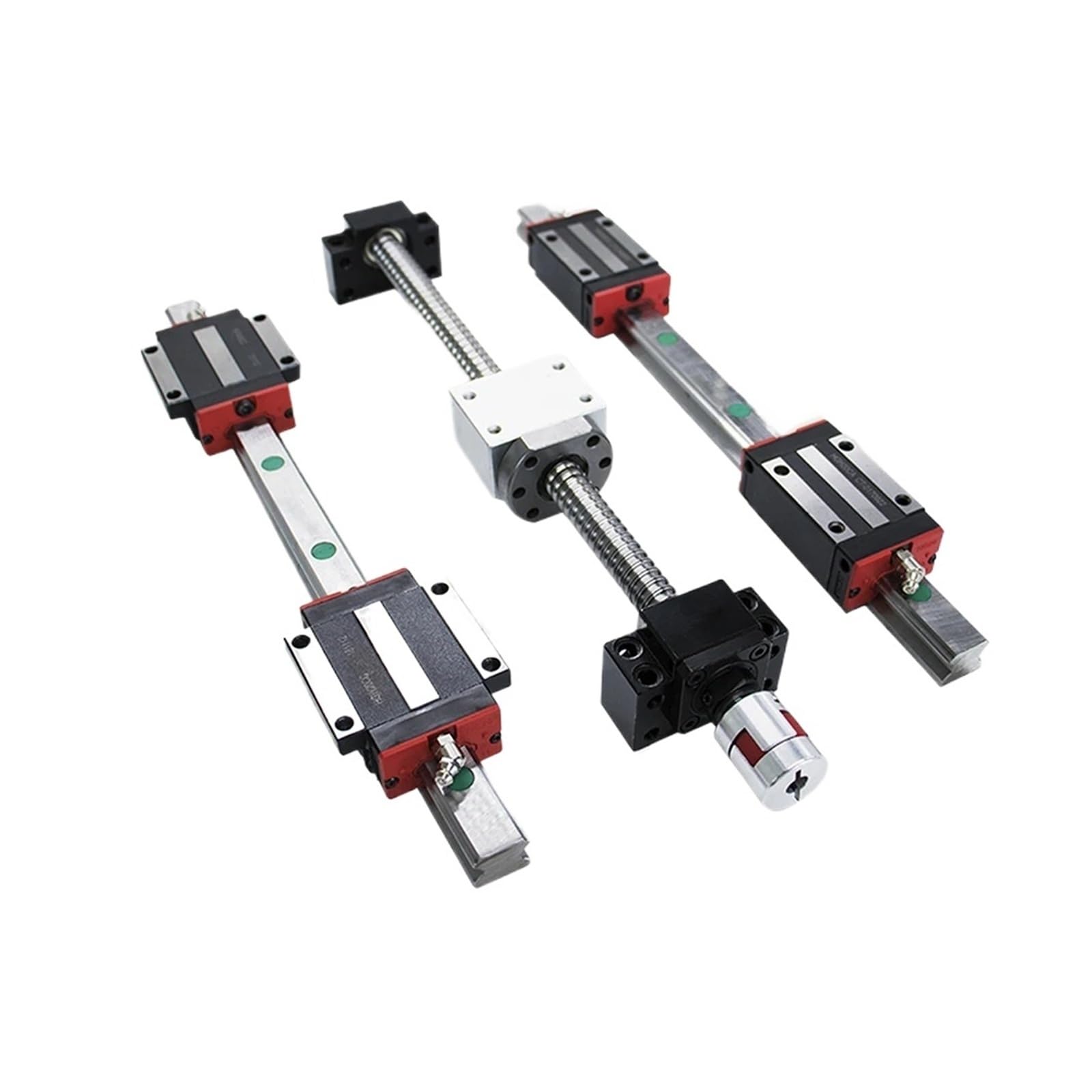 Lot de 2 guides linéaires HGR15 + 4 chariots HGH15CA ordinaires/blocs en acier + 1 kit de vis à billes SFU1605 avec coupleur de 8 mm pour CNC (HGW15CC, 400 mm)