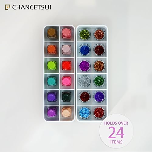 Miniatura 6 de Soporte organizador para esmalte de uñas de lápiz labial: brillo de labios, organizador de cajones de almacenamiento de maquillaje, estante