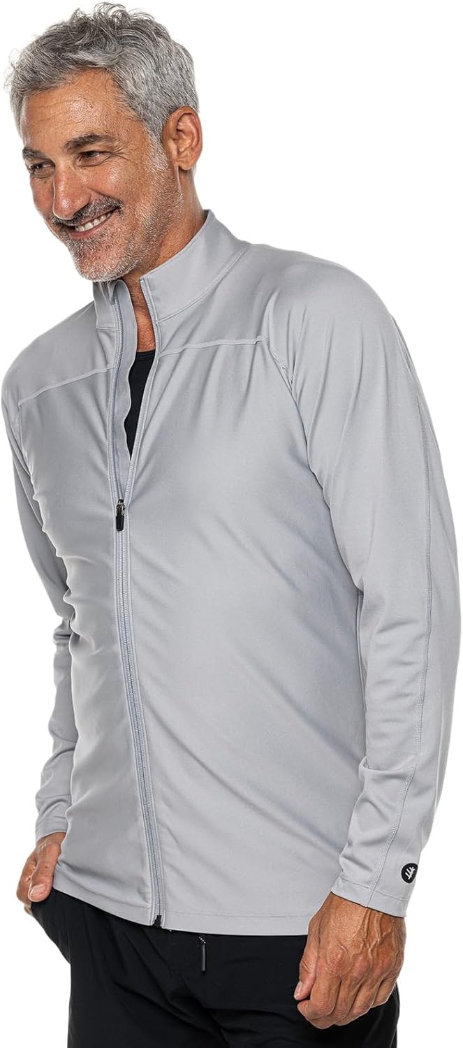 Coolibar Men's Long Sleeve Swim Jacket - UPF 50+ Sun Protection - Menorca - Image 6
