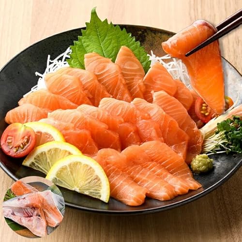 [日本初:完全陸上養殖]小山町産 アトランティックサーモン [冷凍]800g +アラ付きセット 国産 サーモン アトランティックサーモン