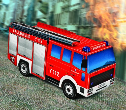 Aue Verlag 26u00a0x 10u00a0x 12u00a0cm, Kit de Modelo Bomberos