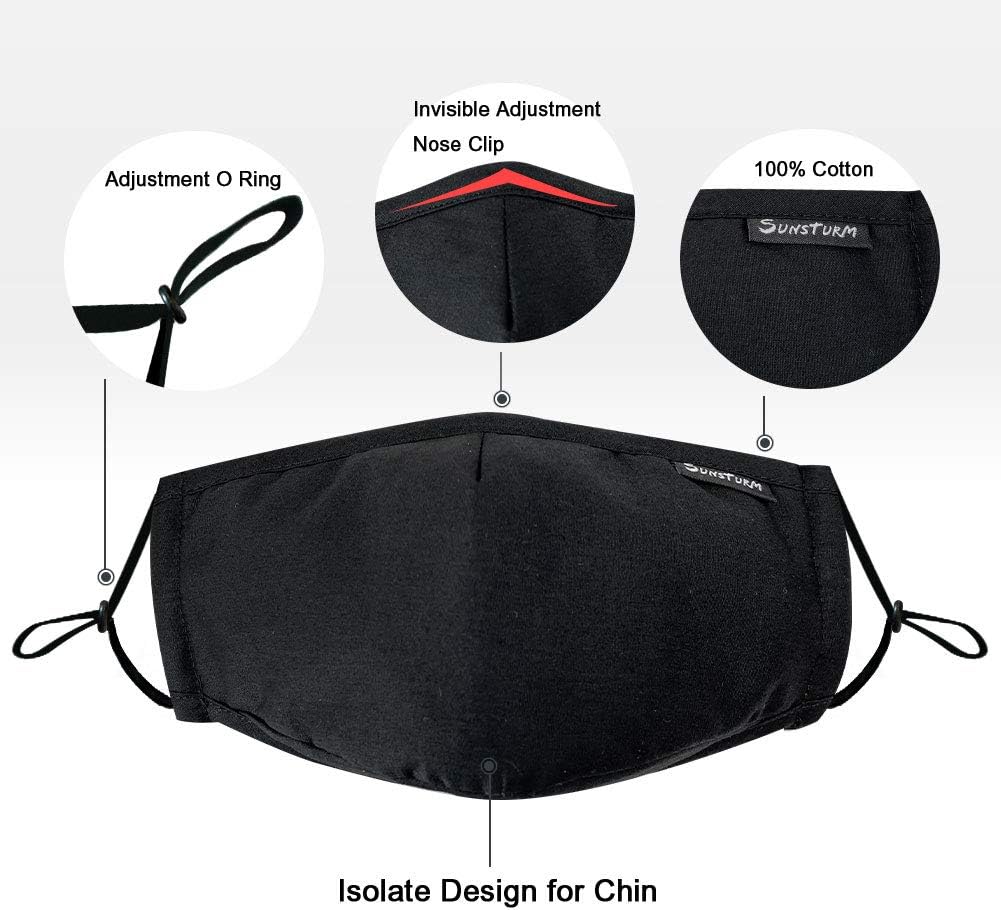 Bеѕt Cуbеr Dеаlѕ 🔥 Sunsturm Dust Mask Reusable Cotton Face Mouth Mask with Activated Carbon Filter for Gardening Woodworking Mowing Outdoor Washable Mouth Mask (Black) TOP оƒƒERS Sunsturm Dust Mask Reusable Cotton Face Mouth Mask with Activated Carbon Filter for Gardening Woodworking Mowing Outdoor Washable Mouth Mask (Black)