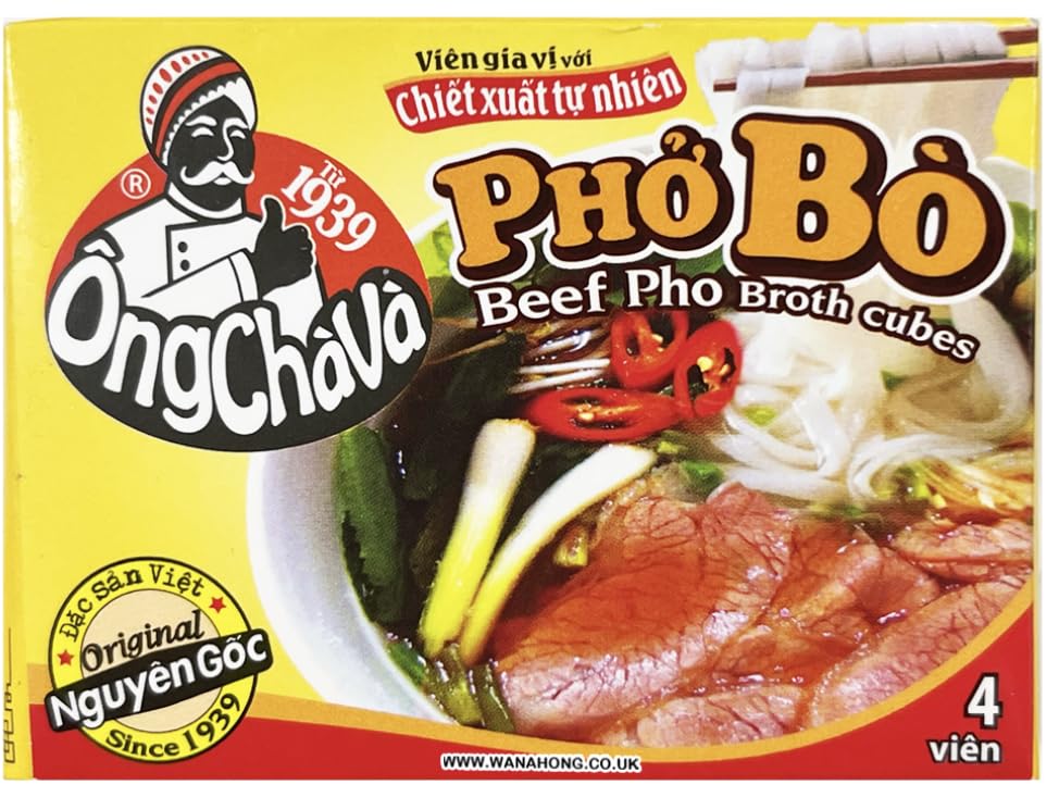OngChaVa PhoBo Vien Gia Vi 4 Sachets de 75g - Mélange d'épices vietnamiennes, Lot de 2