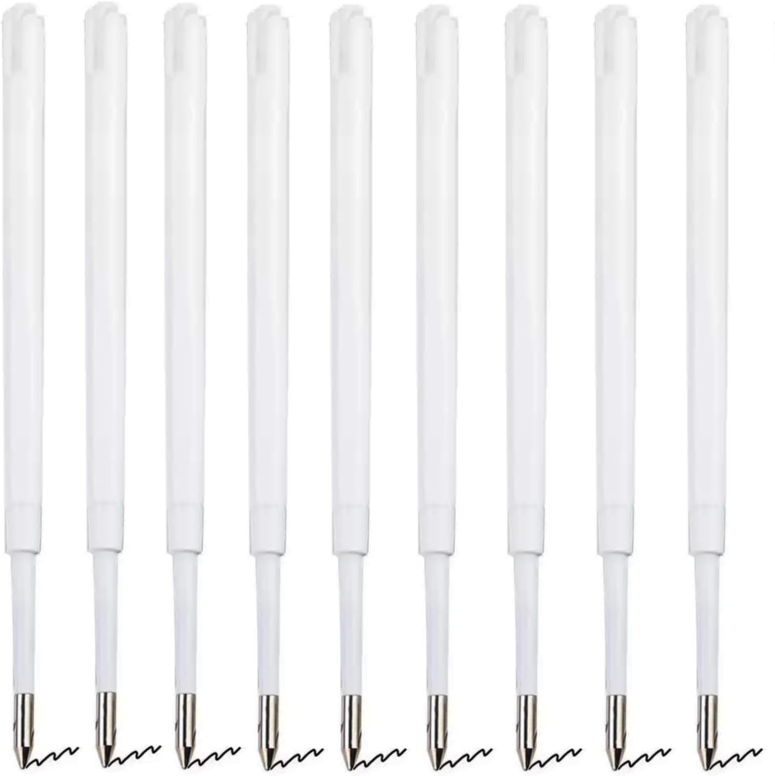 100 PCS Ballpoint Pen Refills Retractable Pen Refills 3.86" Black Ink for Sparkle Pens Bamboo Pen Refills1.0mm for Retractable Pens Wood Pens in Office School Family