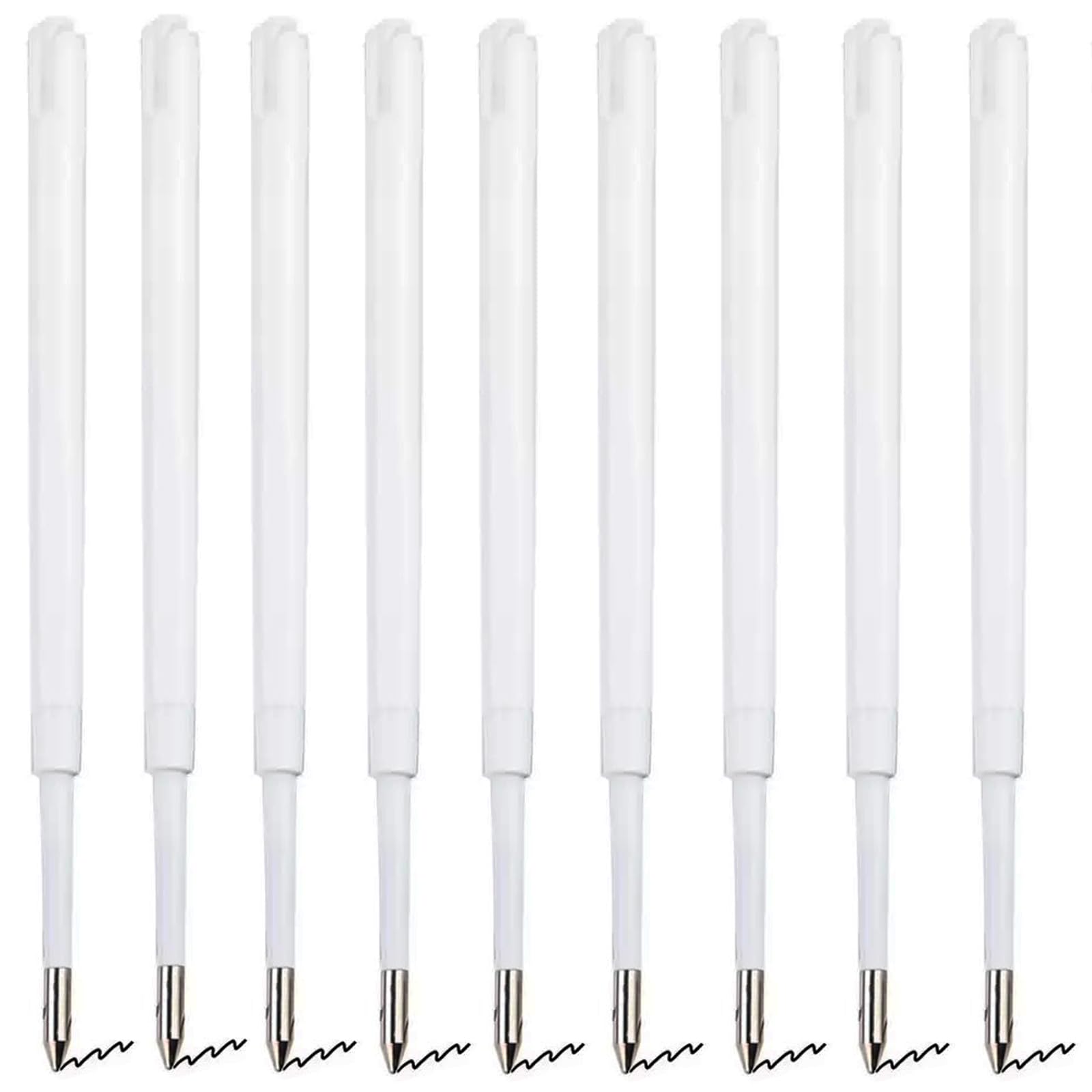 100 PCS Ballpoint Pen Refills Retractable Pen Refills 3.86" Black Ink for Sparkle Pens Bamboo Pen Refills1.0mm for Retractable Pens Wood Pens in Office School Family