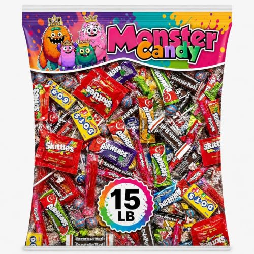 Image of Party Favor Candy Mix - 15 lb Stuffers Candy Bulk - Goodie Bag Stuffers for Kids Party Favors - Candy Variety Pack - Bulk Candy Bags - Bulk Candy Individually Wrapped Candies - Parade Candy - July 4th