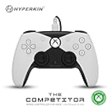 Hyperkin The Competitor Wired Controller for Xbox Series X|S, Xbox One & PC with Hall Effect Joysticks & Impulse Triggers; Symmetrical Layout & Precision D-Pad, as Christmas Gifts for Gamers - Officially Licensed Xbox - White