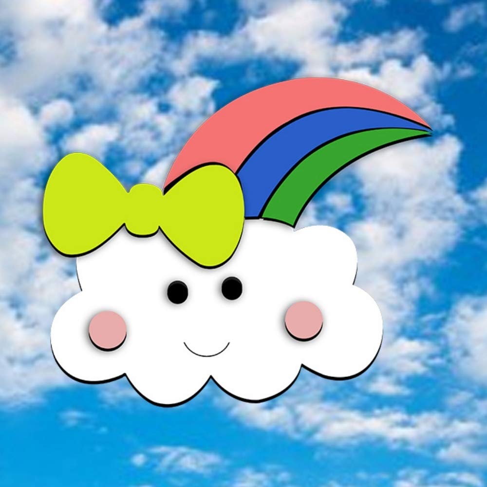 Rainbow Cloud DIY Kit | Enoch Miniature Craft | Rainbow Toys for Kids | Rainbow Theme Birthday Party Gifts | DIY Rainbow Kit with Paints