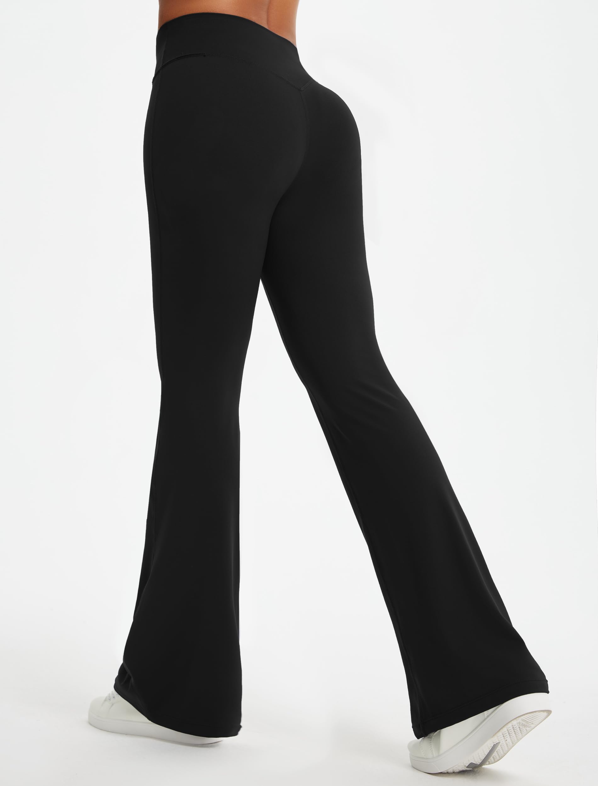 Libin Pantalones Mujer Yoga Cintura Alta Sin Costuras,Leggings Acampanados Deportivos Elásticos para Pilates Fitness,Ropa Deportiva Mujer Verano Casual Normal/Largo