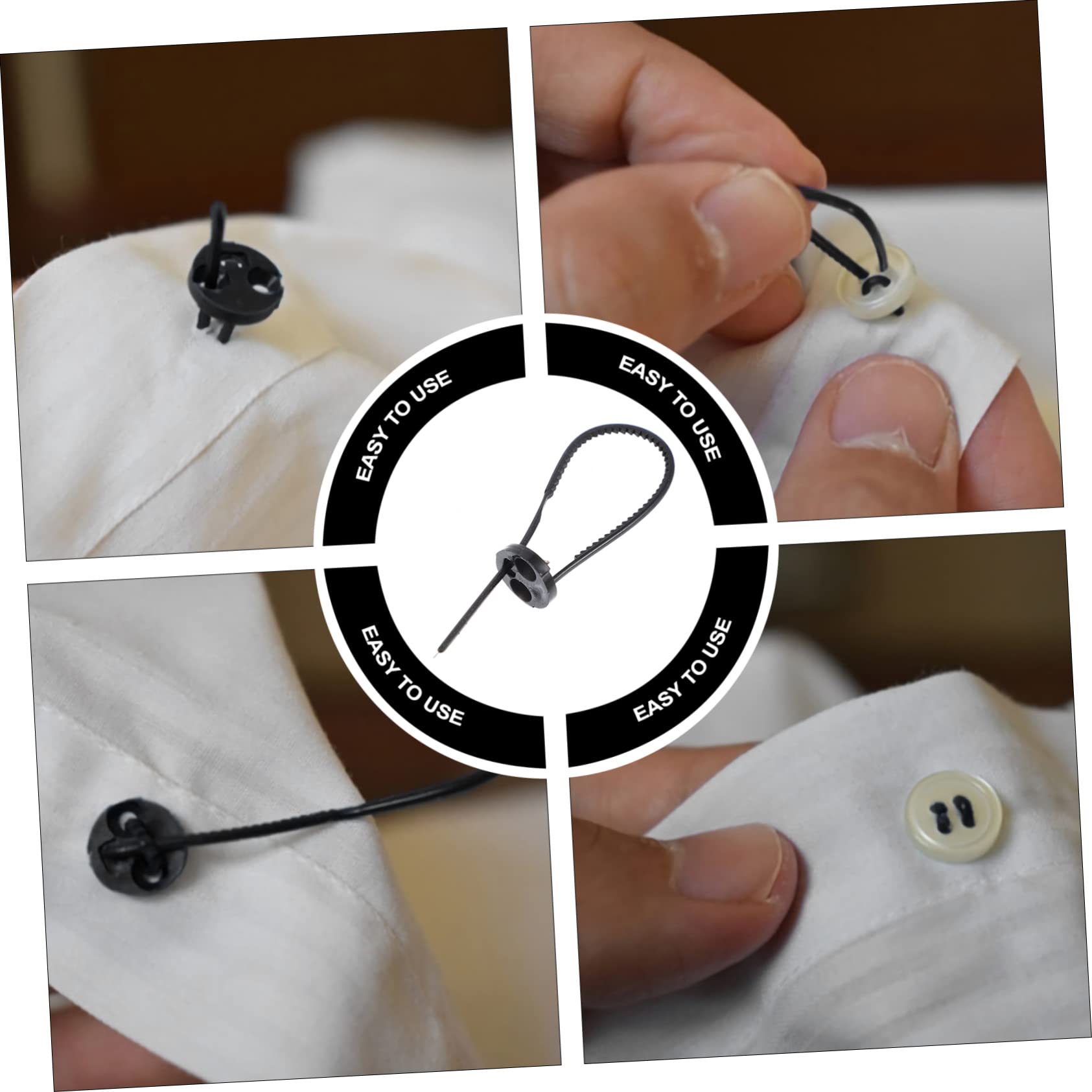NUOBESTY 90piezas Botones Decorativos De Plástico Sin Costura De Botones De Sujeción Fáciles De Usar Para Reparaciones De Ropa y Manualidades