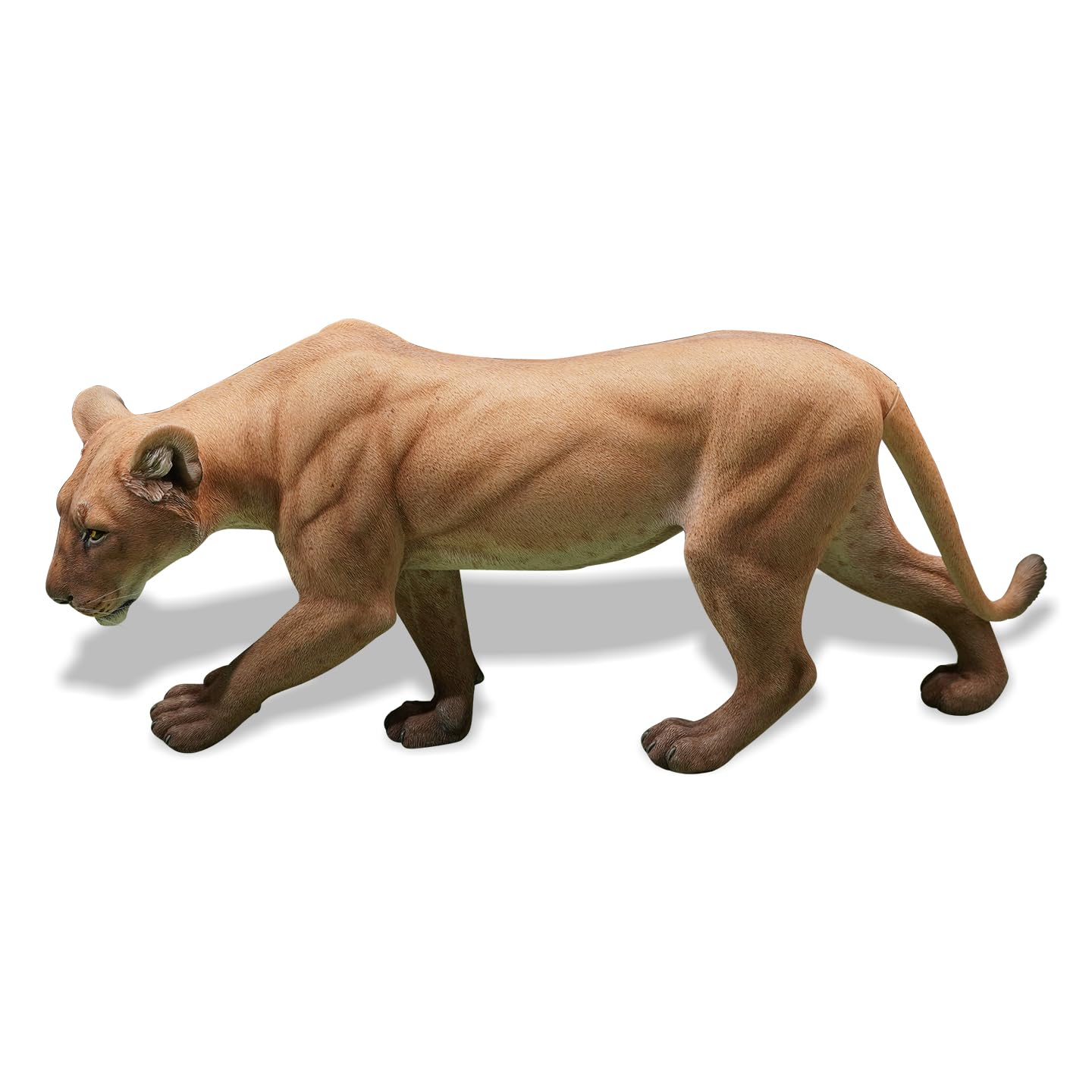 Lioness AMITD avec détails texturés intriqués statuette de lionne JXK