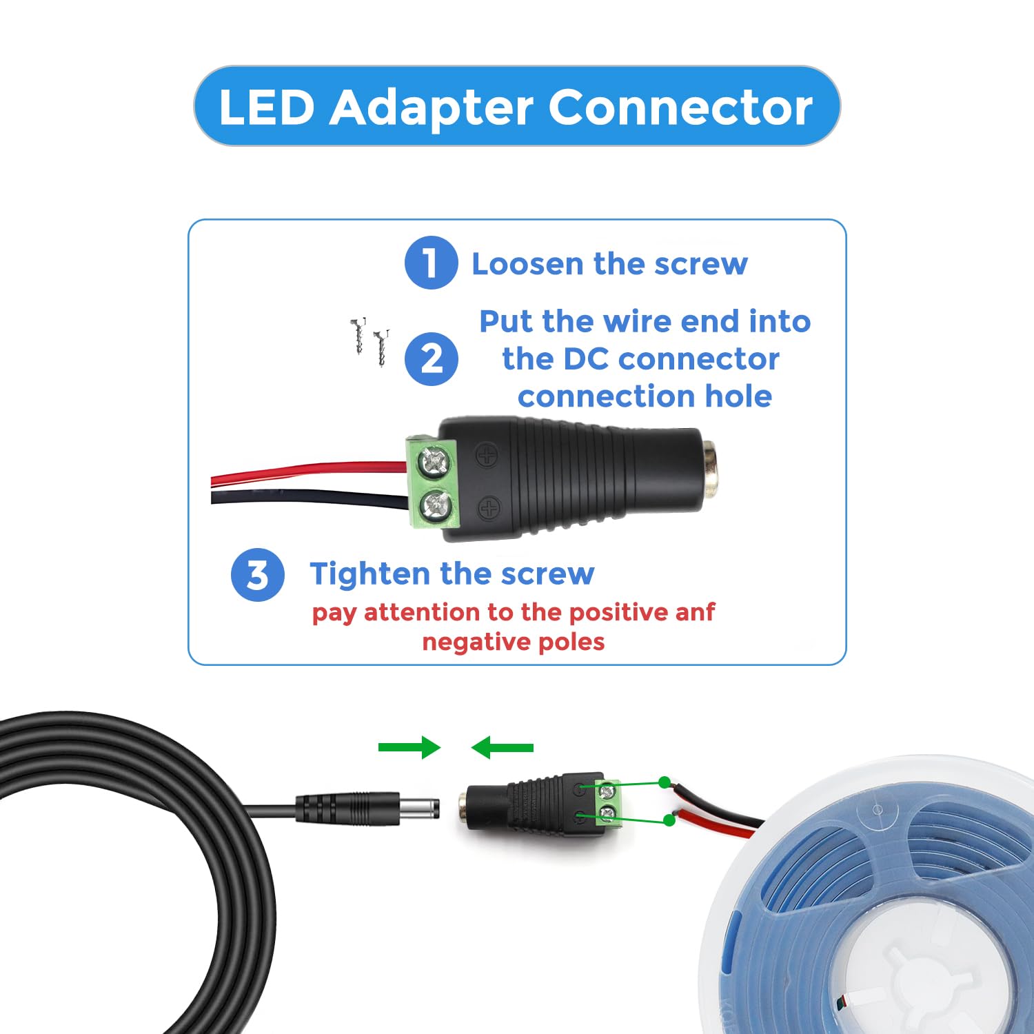 Arotelicht Zasilacz sieciowy LED 24 V 2 A AC 100-240 V transformator 48 W adapter 5,5 x 2,1/2,5 mm - prąd stały, bez migotania i ochrona bezpieczeństwa (bez ładowarki), wtyczka EU