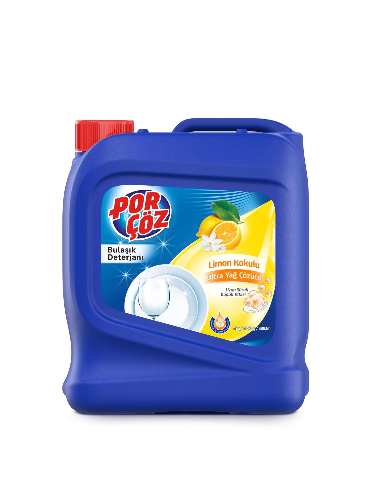 Porçöz Bulaşık Elde Yıkama Deterjanı Limon Kokulu 4Kg