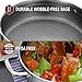 LOLYKITCH 6 QT Hybrid Tri-Ply Stainless Steel Non-Stick Sauté Pan with Lid,12 Inch Deep Frying Pan,Large Skillet,Jumbo Cooker,Induction Pan, Oven Safe and Detachable Handle.
