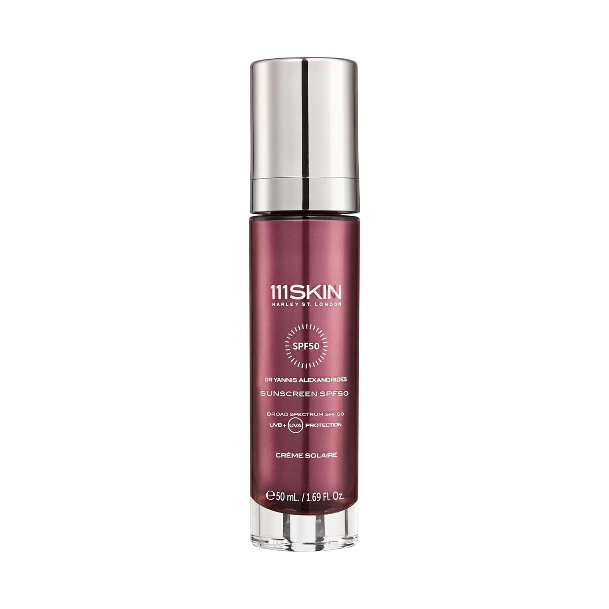 111SKIN Sunscreen SPF 50 Mineral Face and Non Greasy Sunscreen for Daily Use Broad-Spectrum UVA UVB and Blue