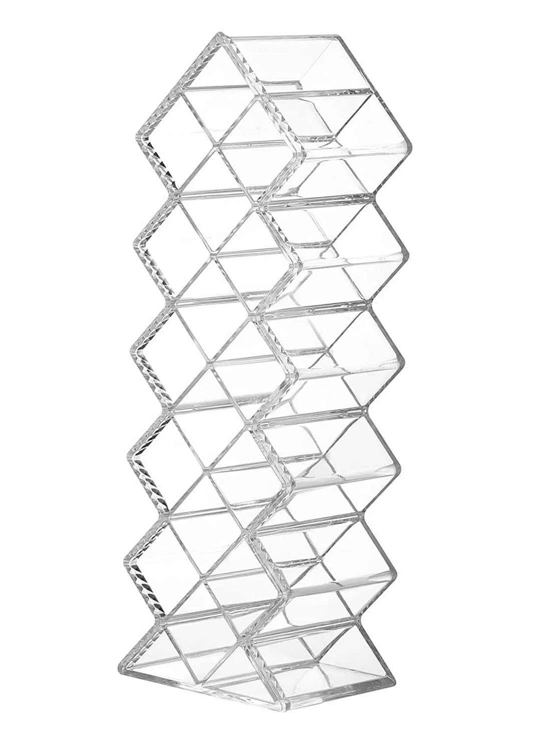 AmorArc Lipstick Organizer Stackable Transparent 16 Compartment Tower Lipstick Case Cosmetic Makeup Dresser Display Stand Storage Box (1)-image-31