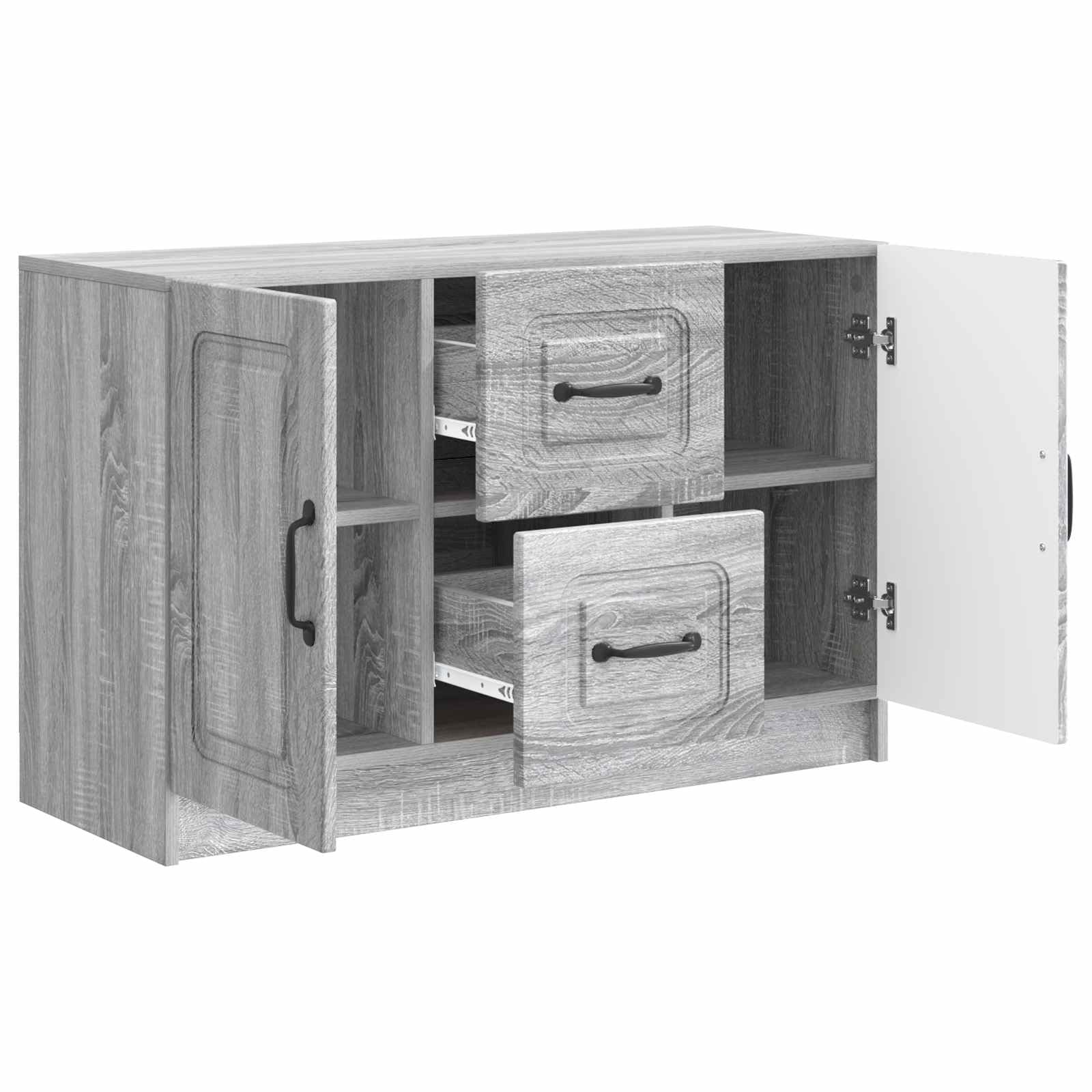Credenza grigio sonoma, 89 x 34,5 x 57 cm, in legno