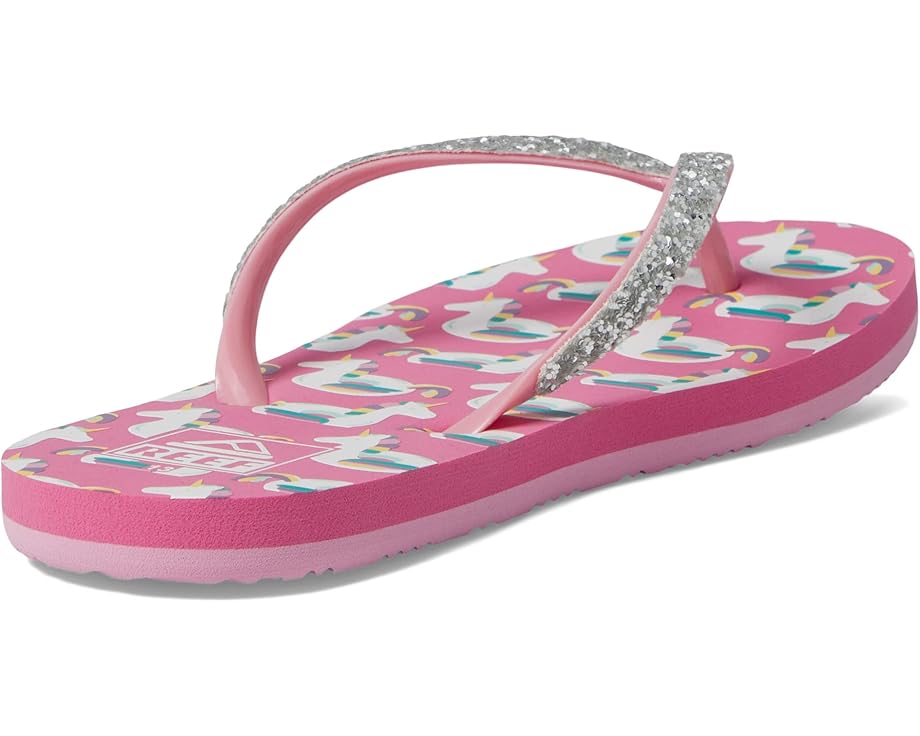 Reef Kids Reef Kids Stargazer Prints Flip Flops (Little Kid/Big Kid) - Back View