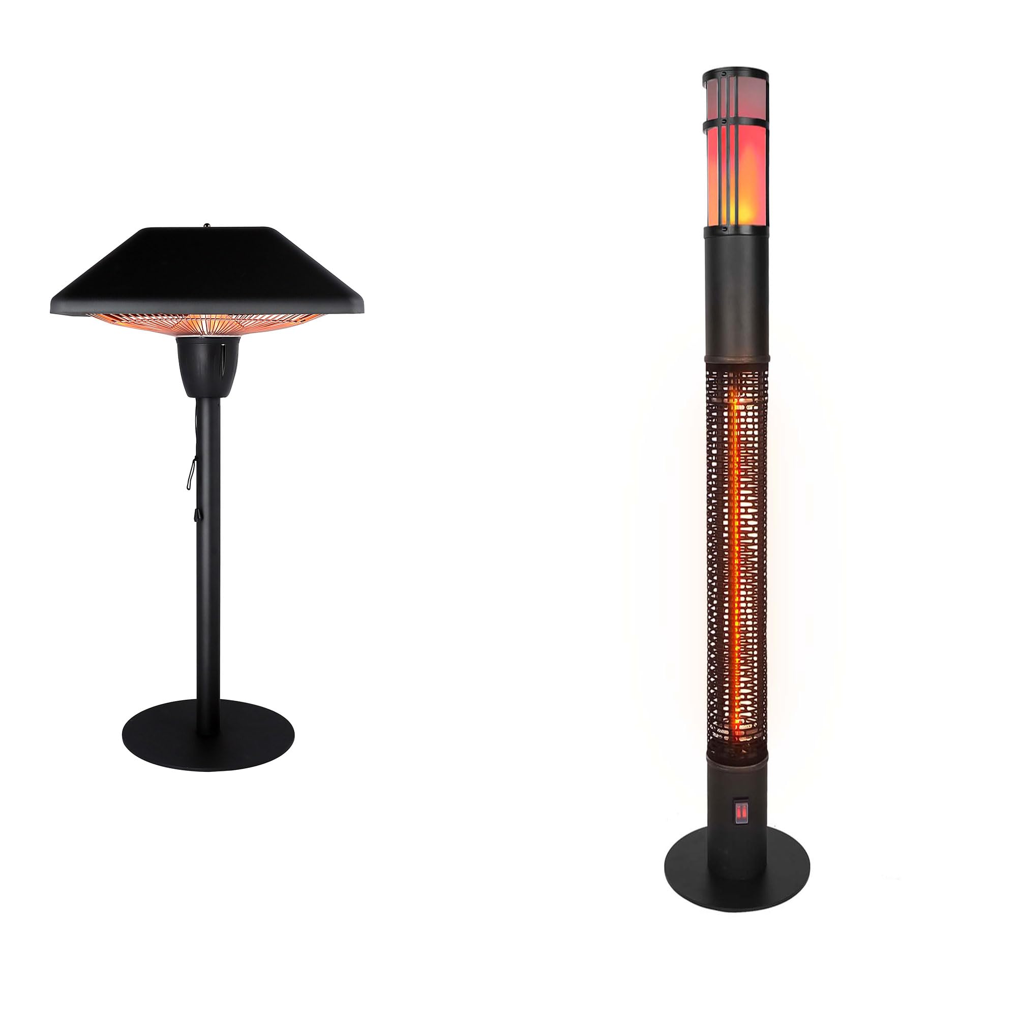 Amazon.com : Star Patio Electric Patio Heater, Infrared Heaters, Tabletop  Heater and Freestanding Heater Match Set, Outdoor Patio Heater,1500W,  STP1566-DT u0026 ZHQ1588-RDMF : Patio, Lawn u0026 Garden