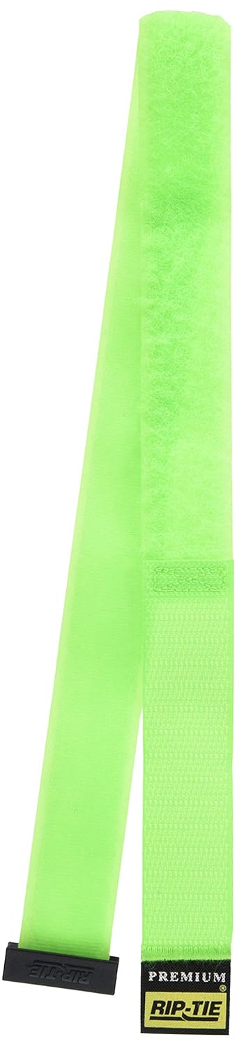 RIP-TIE 25.4mmX546.1mm ﾘｯﾌﾟﾛｯｸ ｹｰﾌﾞﾙﾗｯﾌﾟ ﾈｵﾝｸﾞﾘｰﾝ 3ﾊﾟｯｸ