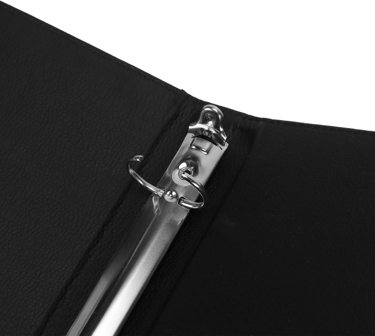 2 PCS Large Black Choral Music Folder with 3-Ring Binder,PU Leather Choir Folders with Hand Strap Retention Strap for Stage Performances Piano Playing (Fits Letter Size)