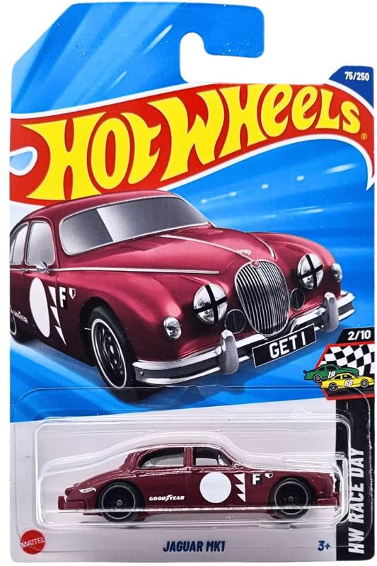 Image of Hot Wheels Jaguar MK1 HW Race Day Ages 3 and Up 75 /250 (Wine)