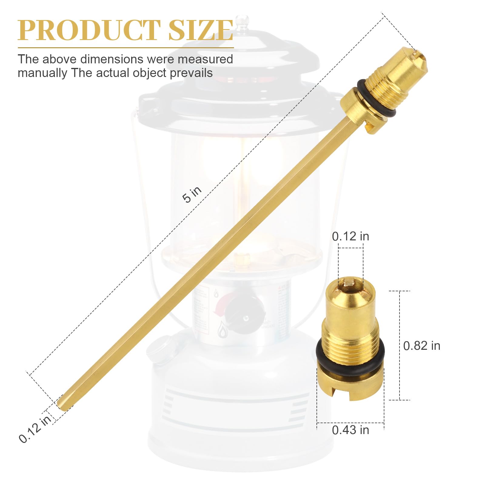 Check Valve and Air Stem Assembly Compatible with Coleman Stove Valve Part for Fuel Lantern or Stove - 1 Pcs