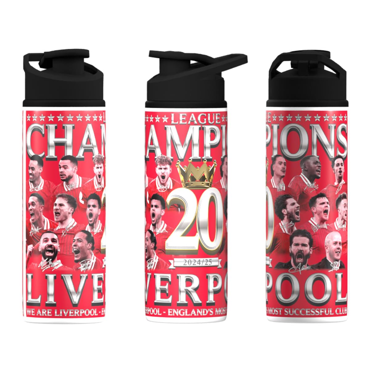 Partisan Liverpool Champions Bottle - Big Mouth 600ml or 750ml (750ml)