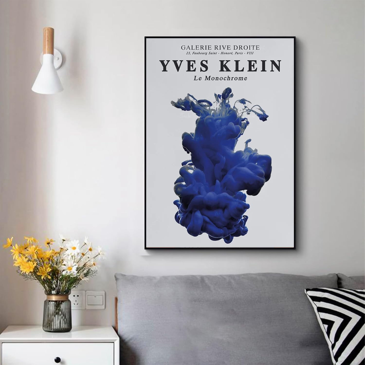 イヴ・クライン アートポスター 額装 青 イヴ・クライン アート イヴ・クライン アートポスター 額装 青 イヴ・クライン アート