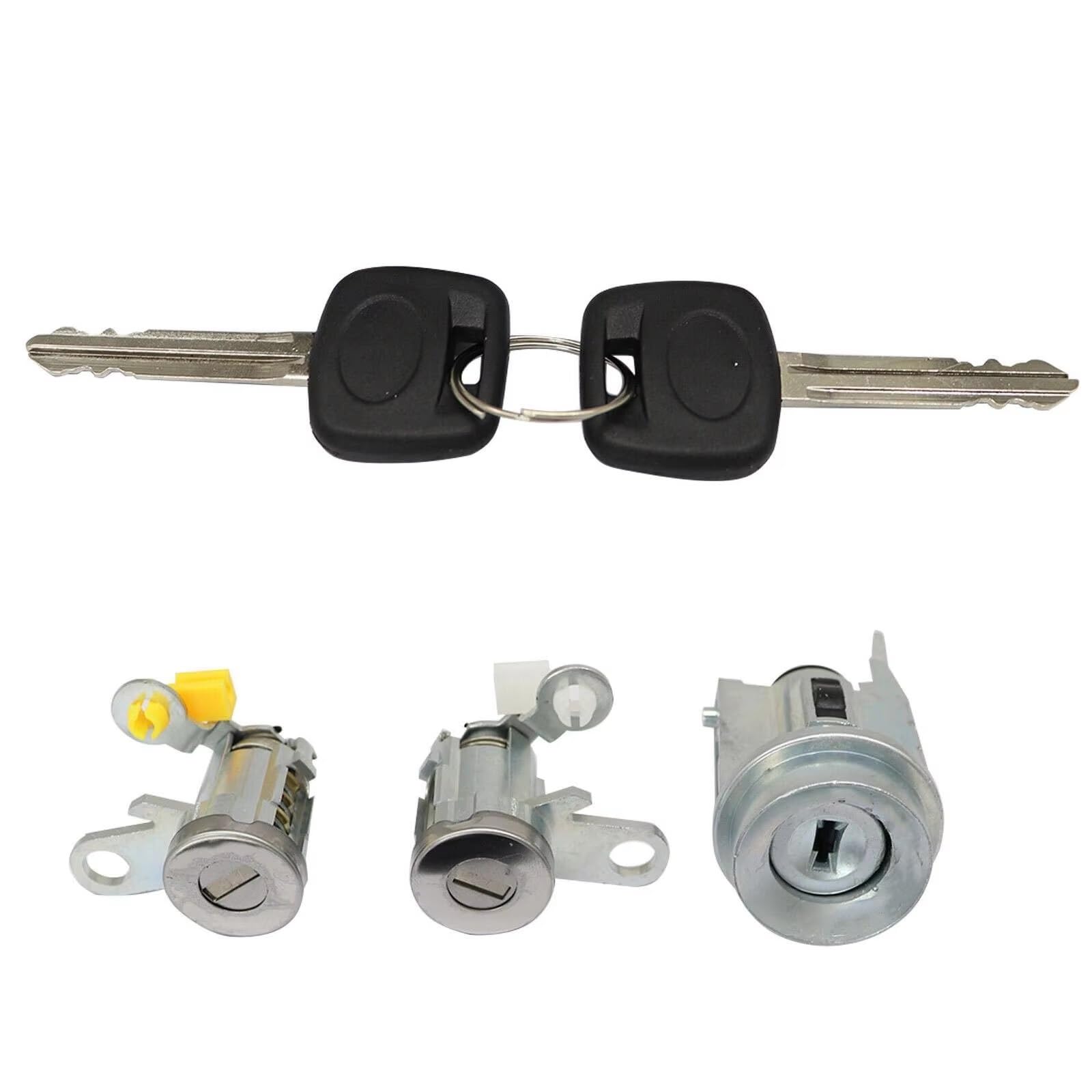 Zhjlut One Color Car Lock Cylinder Compatible With Toyota For Tacoma Base 1995 1996 1997 69051-04020 6905704020 69057-35070 Ignition Switch Door Lock Cylinder