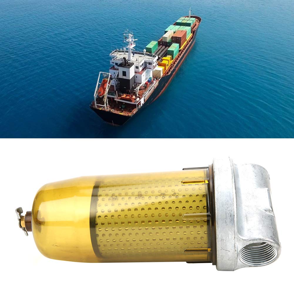 Separatore Acqua Filtro Carburante, Comodo da Usare Separatore Acqua Carburante Standard Originale Separatore Acqua Olio per Camion per Barca per Motore
