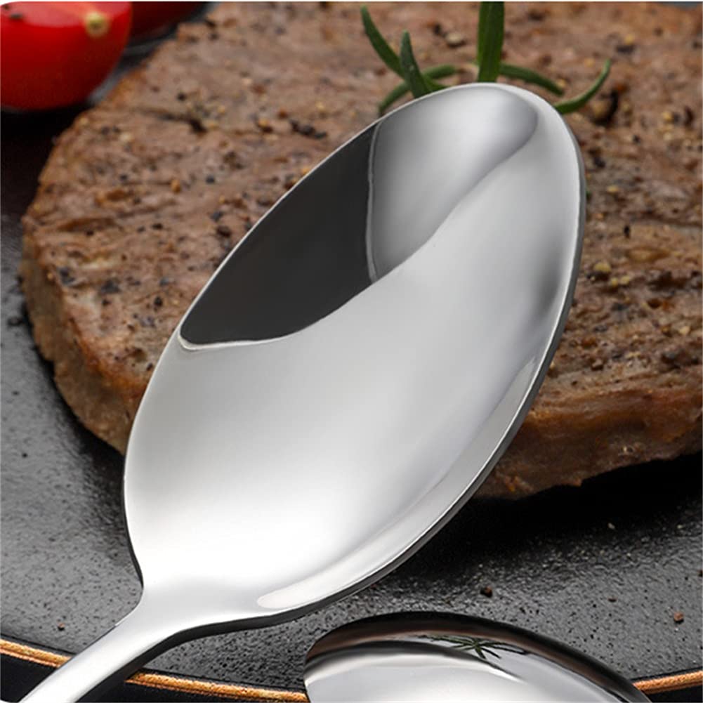 Ensemble De Dîner en Acier Inoxydable, Jeu De Cuillère À Fourche De Couteau Idéal pour Camping/Fête, Coussinet/Argentware/Accueil - Service pour 6,Red Gold