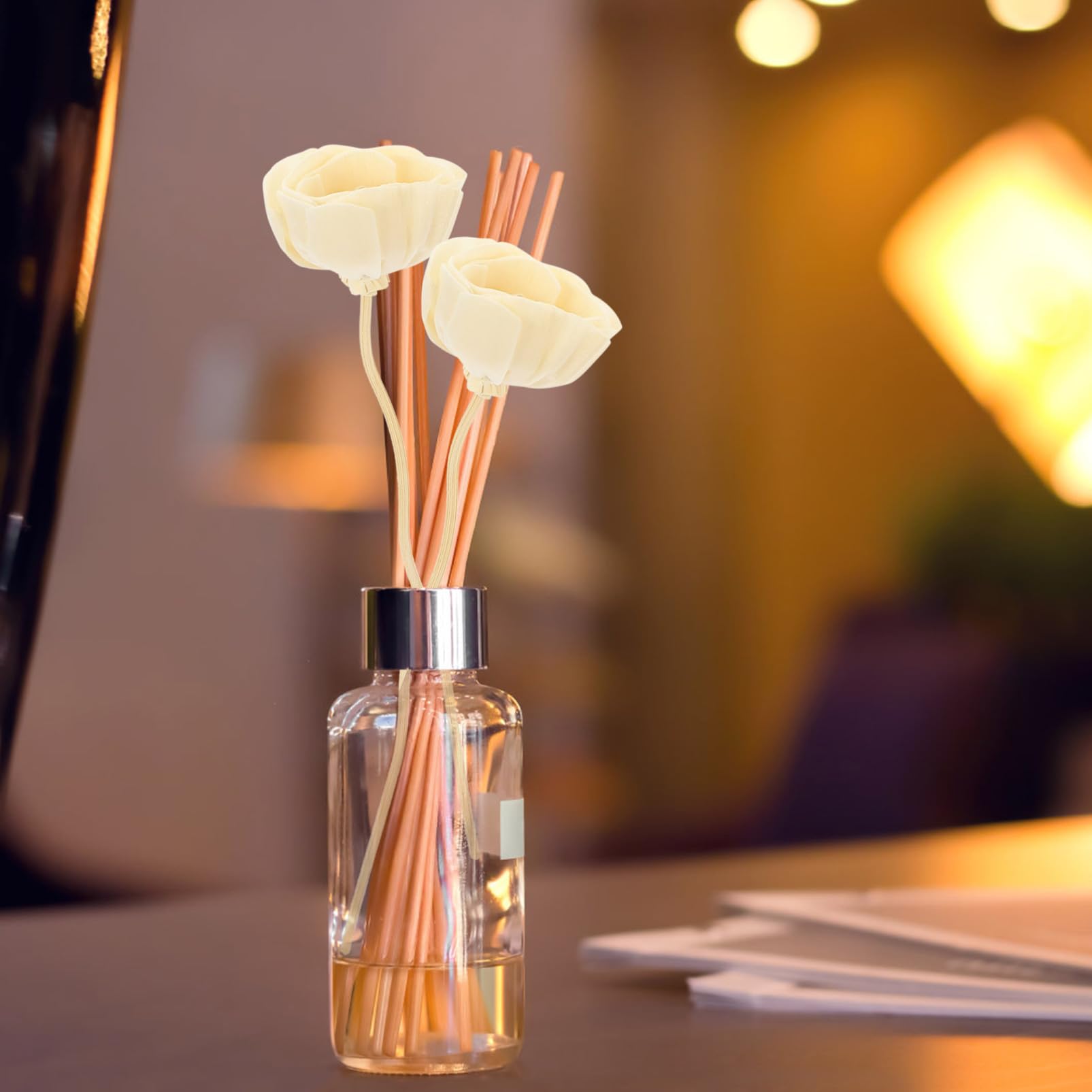 Alipis 5 Sätze Aromatherapie-Rattan Room Fragrance Diffuser Sticks Diffusoren Für Ätherische Öle Großer Flüssig Docht Auswechselbare Aromasticks Raumduftstäbchen 10 Stück * 5