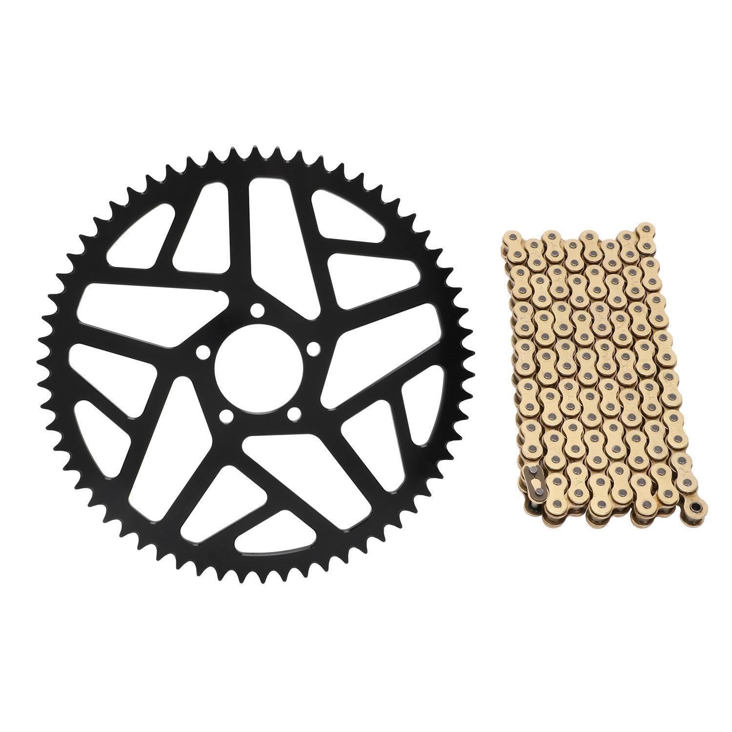 Kit de piñón y cadena de aluminio 7075 58T/62T apto for bicicleta eléctrica