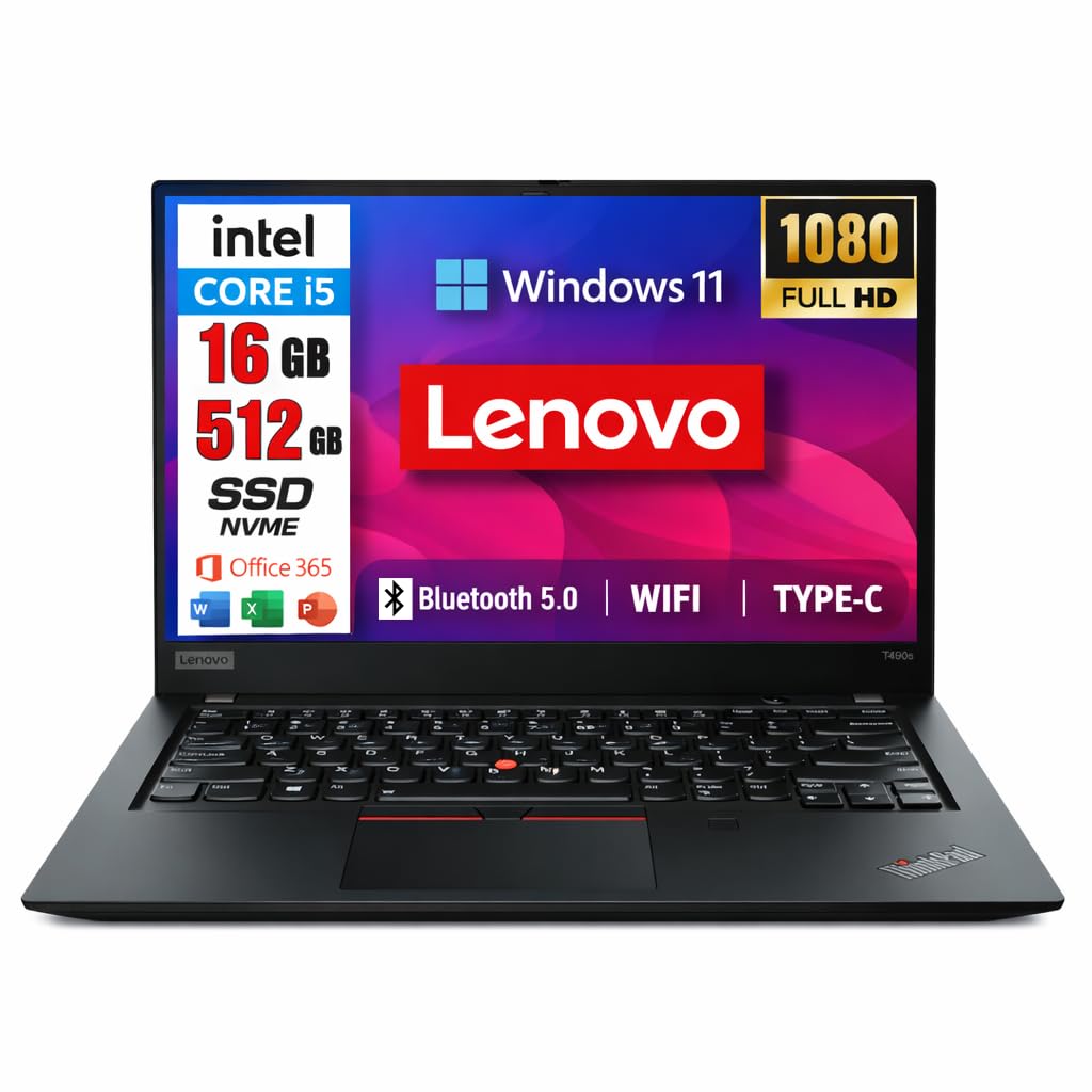 Lenovo ThinkPad T480s Laptop | 14 pollici | 1920 x 1080 | Intel