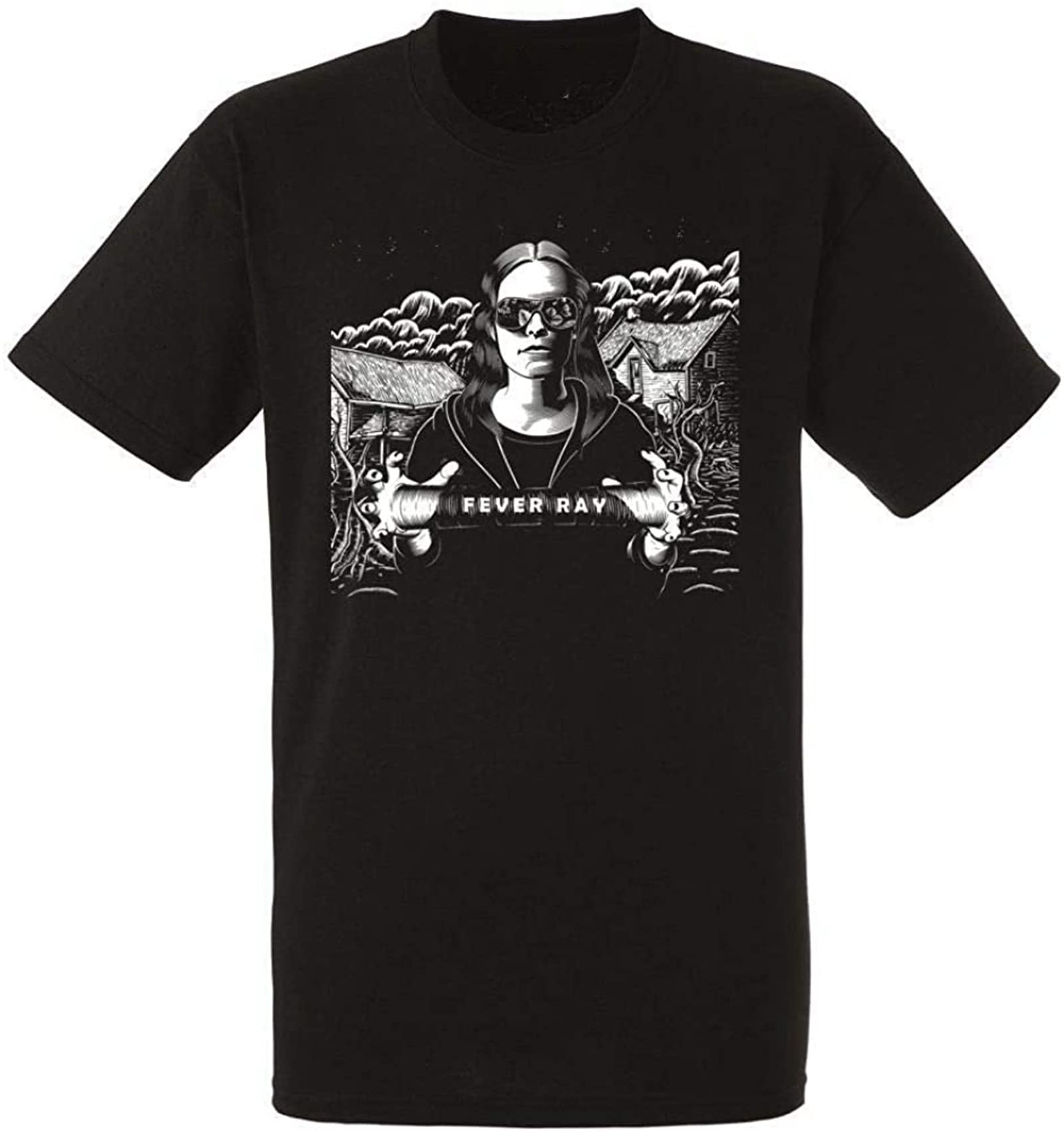 Fever Ray Logo Black Mens T-Shirt Men Tee Shirt Black M