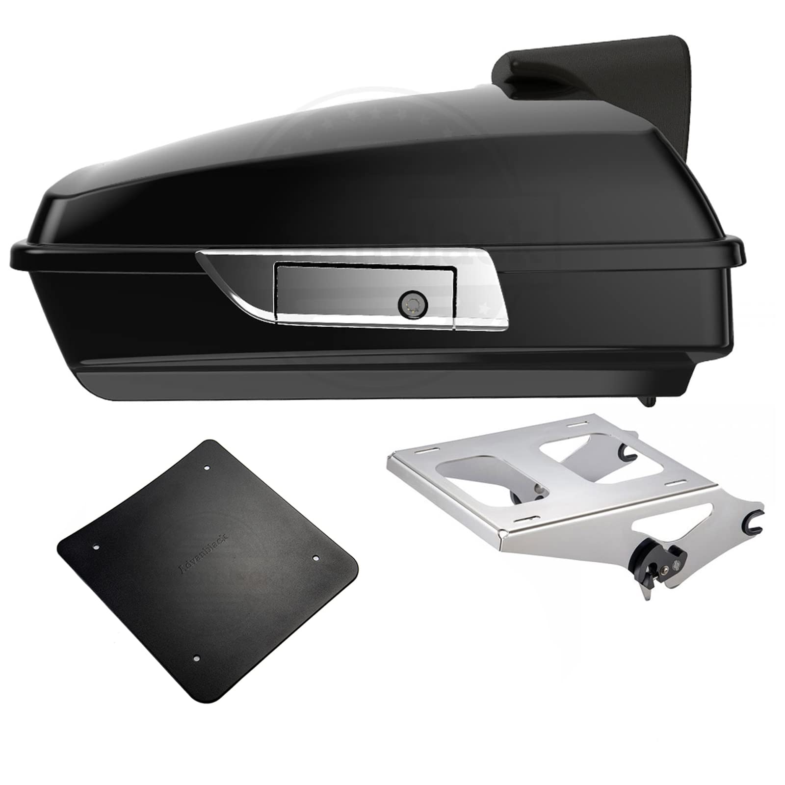 Amazon.com: Moto Onfire Razor Tour Trunk Pack, Vivid/Glossy Black