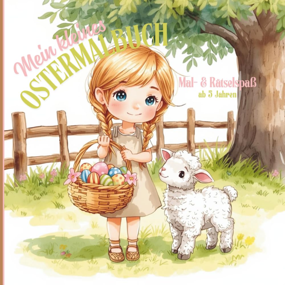 Mein kleines Ostermalbuch: Mal- & Rätselspaß