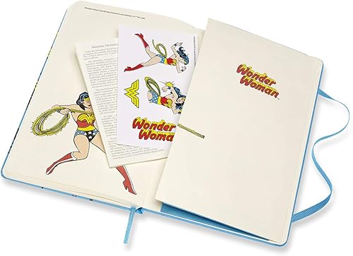 Miniatura 6 de Moleskine Wonder Woman Limited Edition Notebook Horizontal Ruled Hard Cover Large Blue LEWWQP060B
