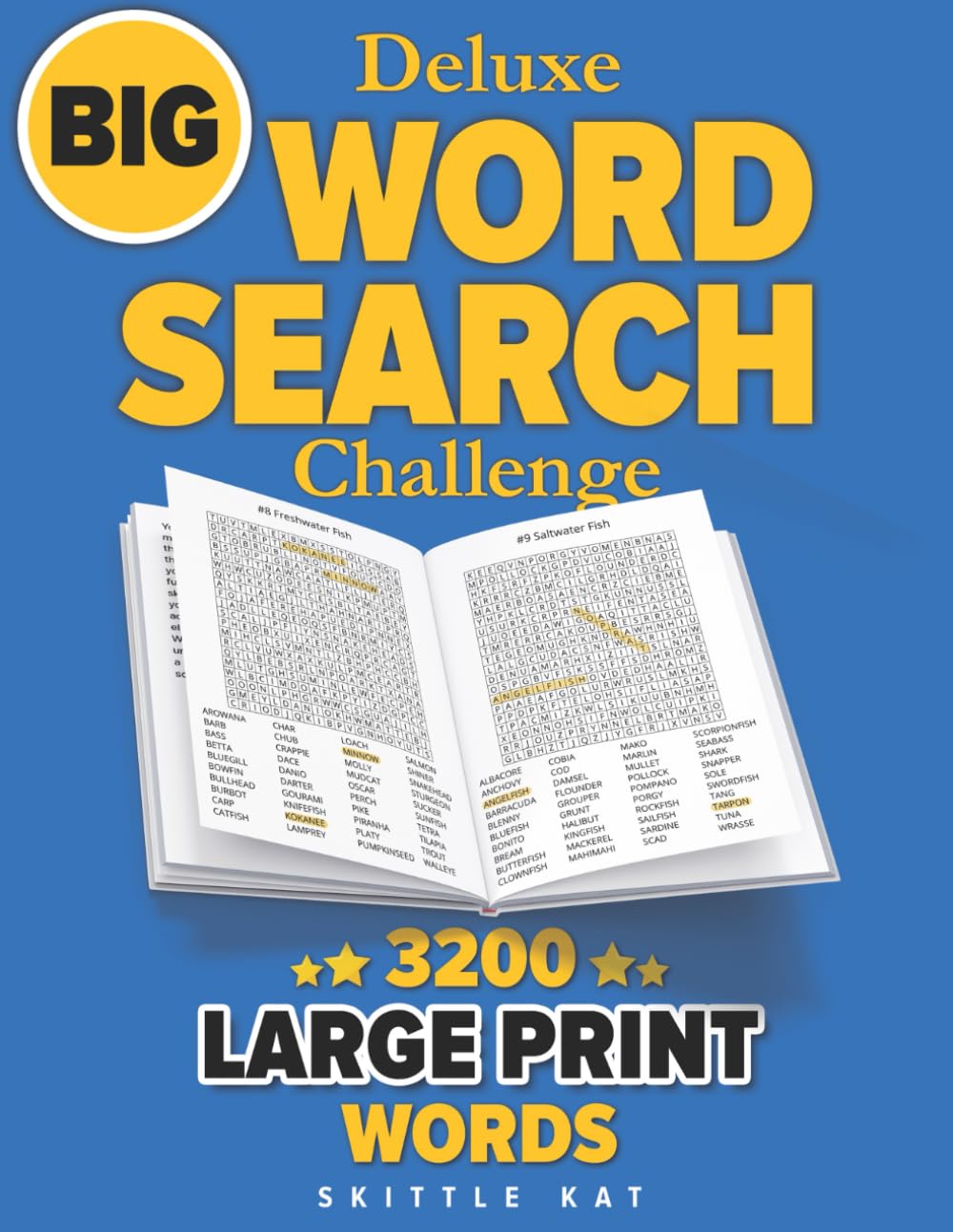 Deluxe Word Search Challenge: Puzzles with 3200 Large Print Words in Various Categories