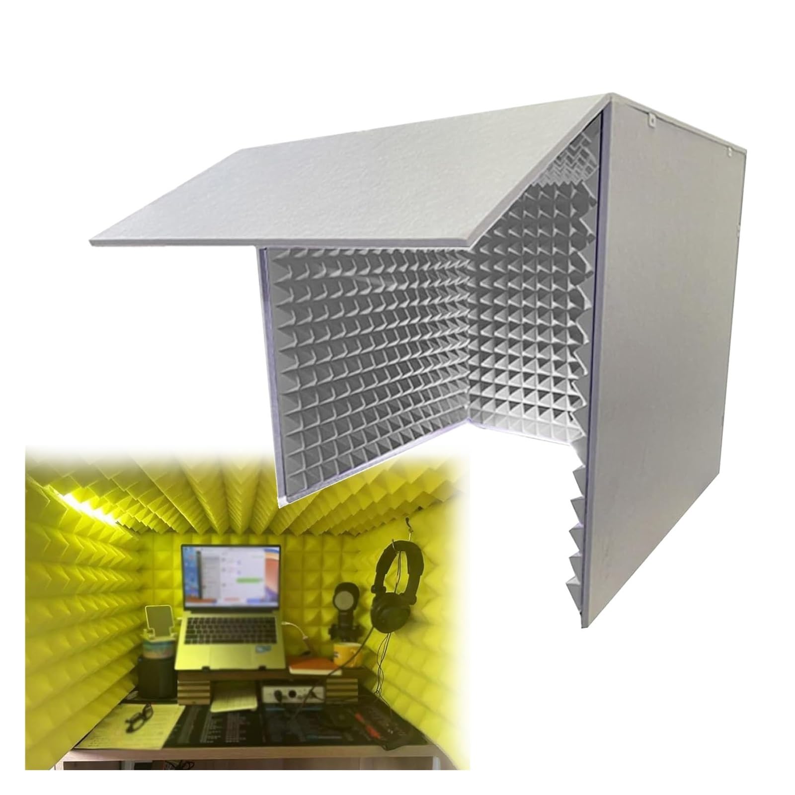 Amazon.co.jp: 防音室 簡易防音室 1人用 組み立て式 防音室 防音