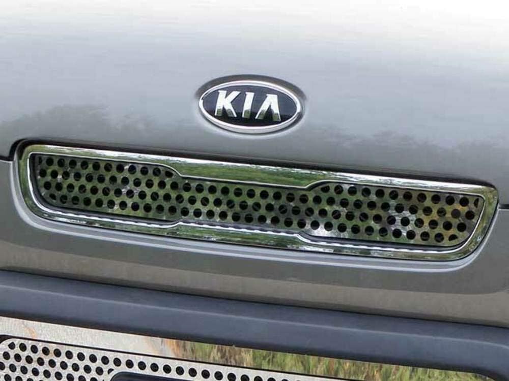 QAA is Compatible with 2010-2011 Kia Soul 1 Piece Stainless Front Grille Accent Trim, Upper Insert SG10830