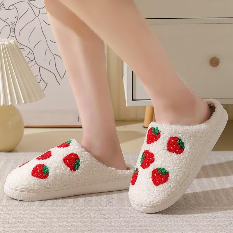 Women's Lovely Fruit Warm Cotton Slippers for Indoor Home Bedroom Walking3